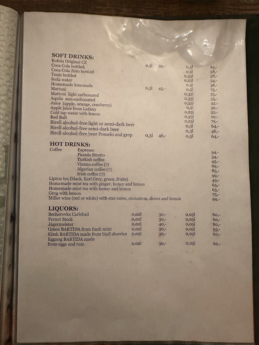 Menu Restaurace U Veverky-5