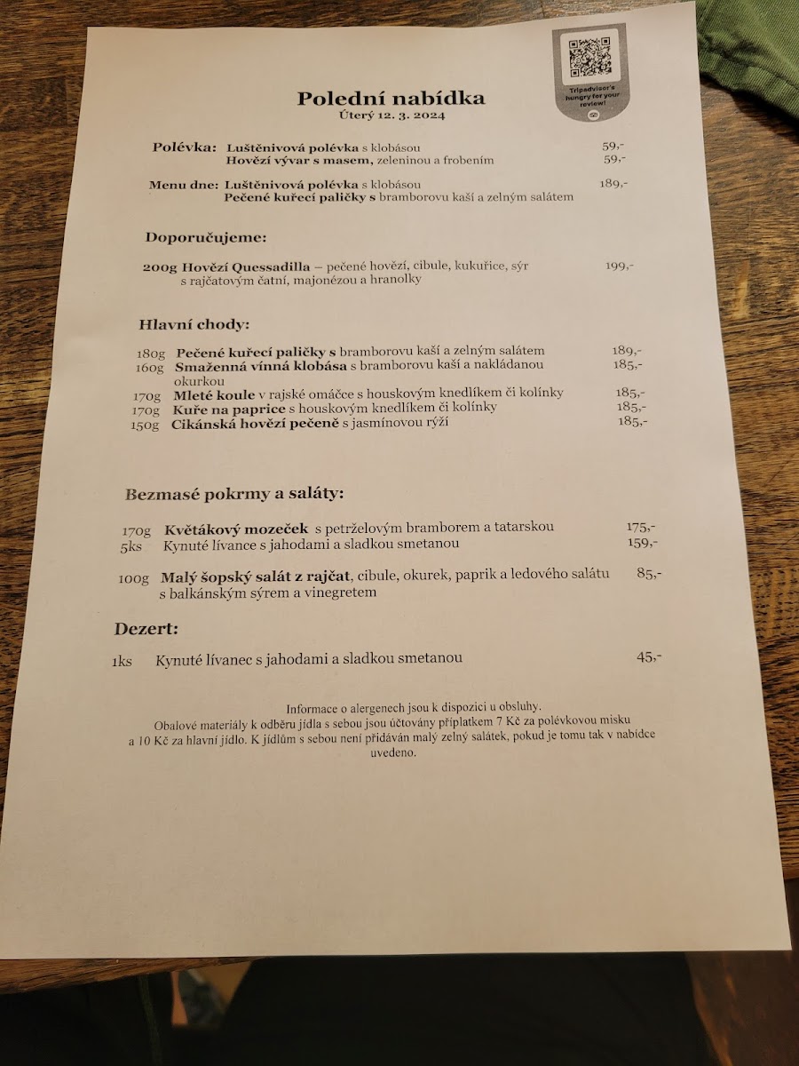 Menu Restaurace U Veverky-8